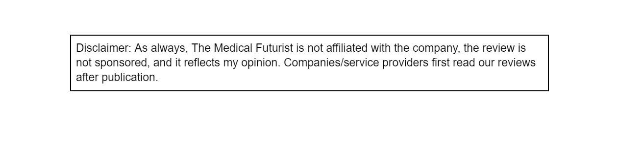 review disclaimer